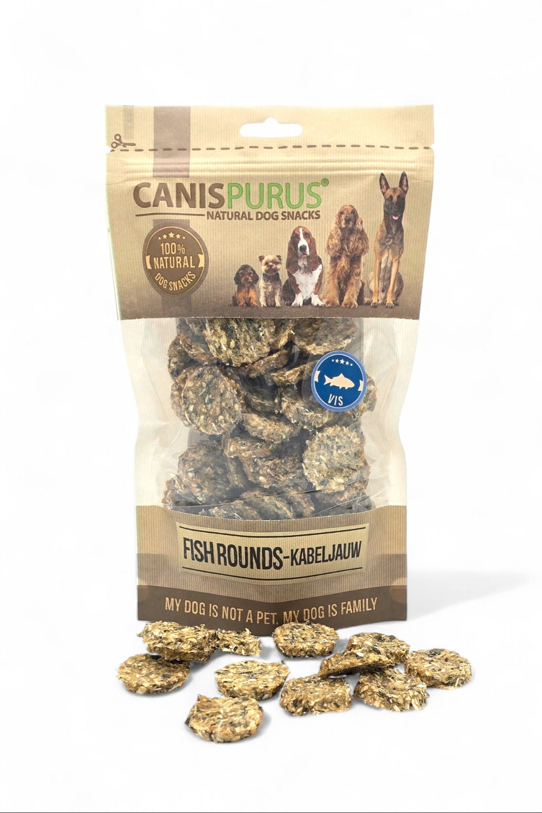 Fish Rounds | Canis Purus | Vissnack Hond