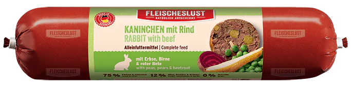 Konijn & Rund Menu | Fleischeslust | Gestoomde voeding