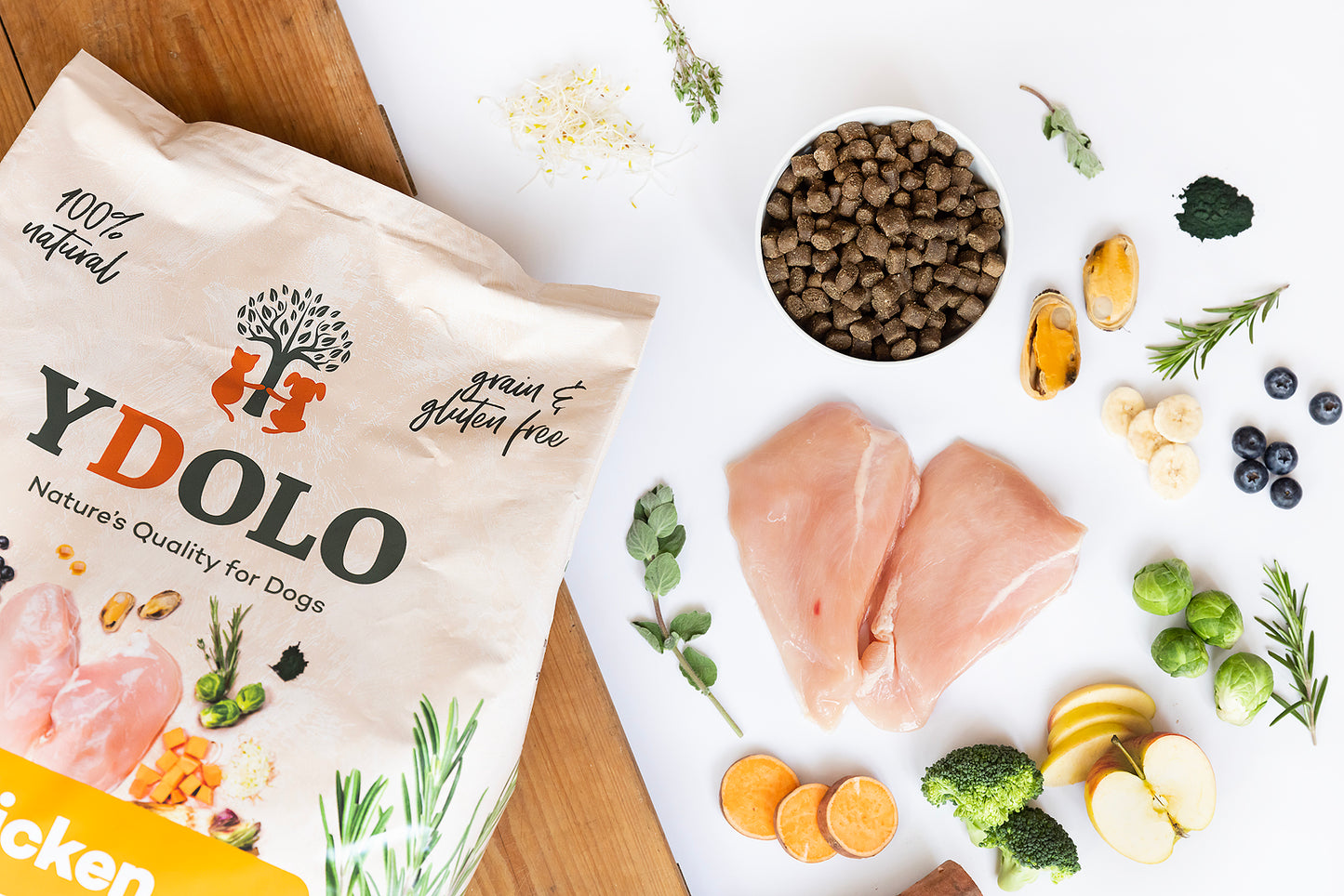 Chicken Mini | Ydolo Healthy & Pure | Semi-moist hondenvoer