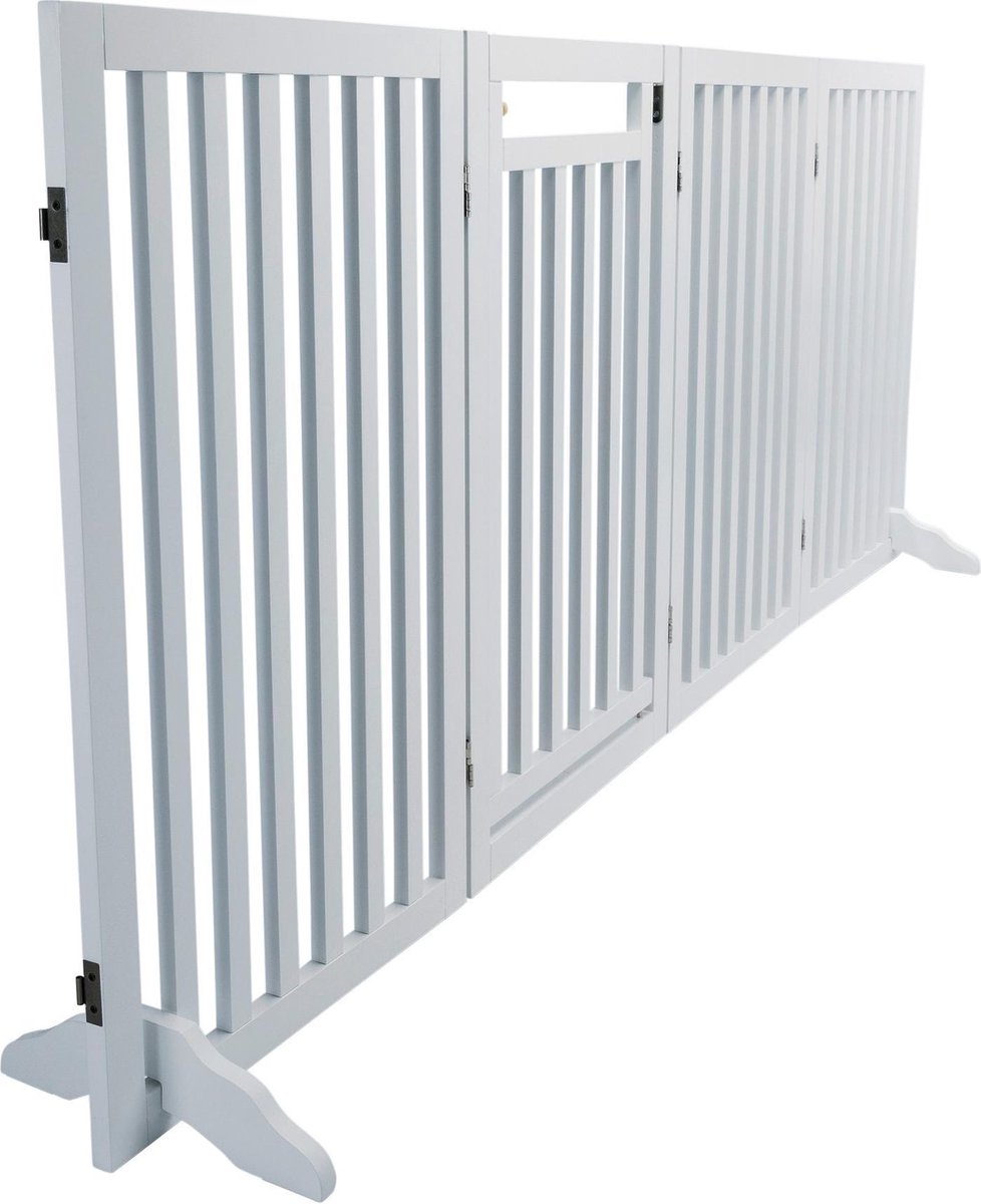 Afsluithek Trixie | 4 Panelen met deur | 60–160 x 81 cm
