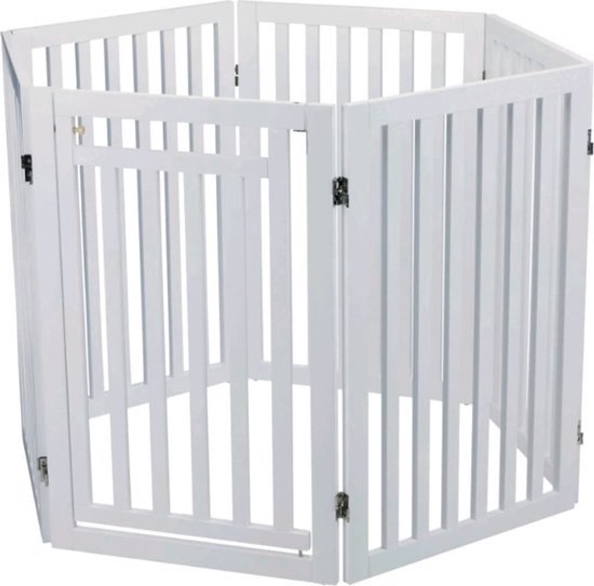 Afsluithek Trixie | 4 Panelen met deur | 60–160 x 81 cm