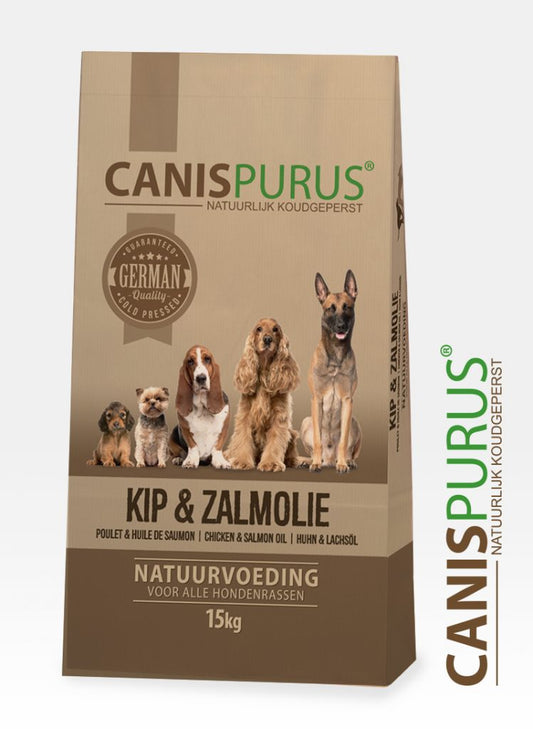 Kip & Zalmolie | Canis Purus | Koudgeperste korrel