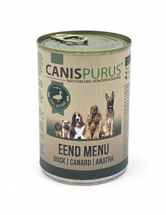 Eend Menu Blik | Canis Purus | Gestoomde voeding
