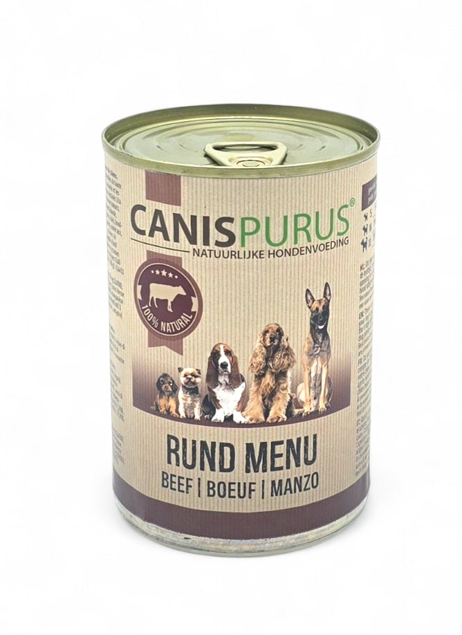 Rund Menu Blik | Canis Purus | Gestoomde voeding