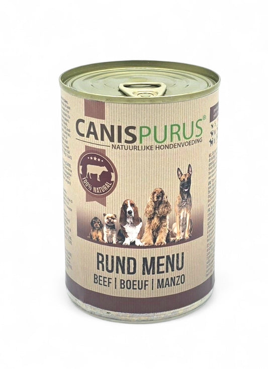 Rund Menu Blik | Canis Purus | Gestoomde voeding