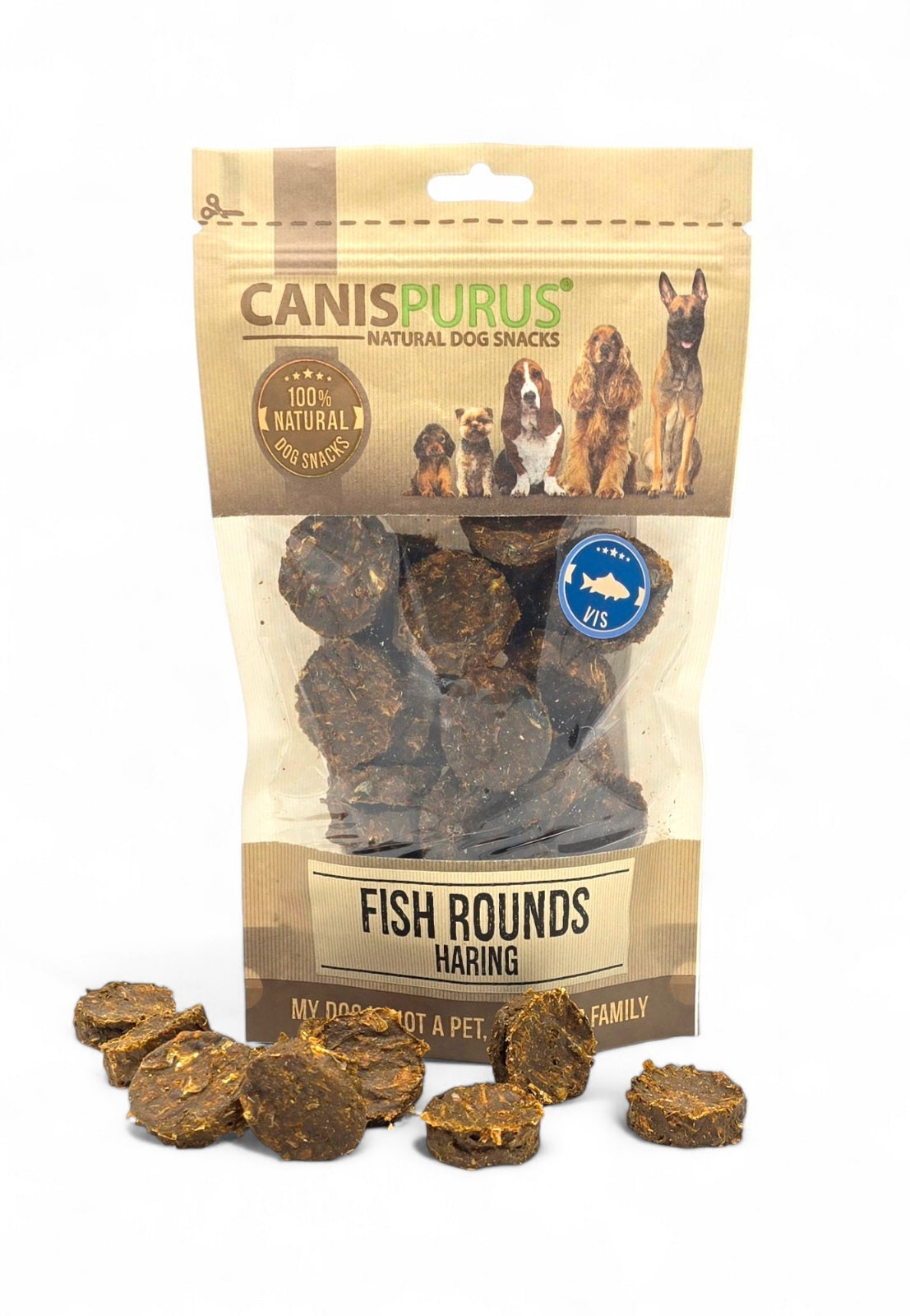 Fish Rounds | Canis Purus | Vissnack Hond