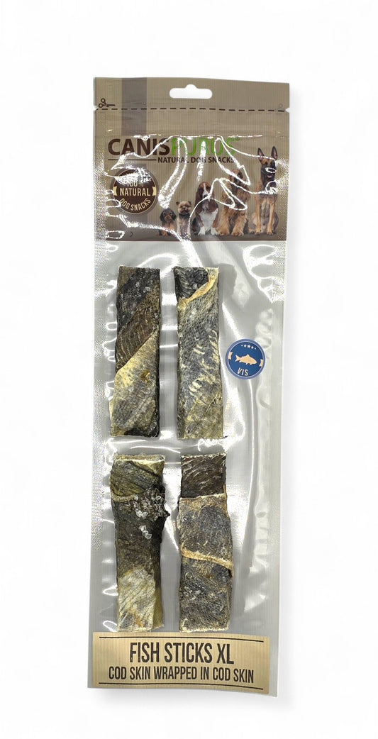 Fish Wraps XL & Fish Sticks XL | Canis Purus | Vissnack Hond