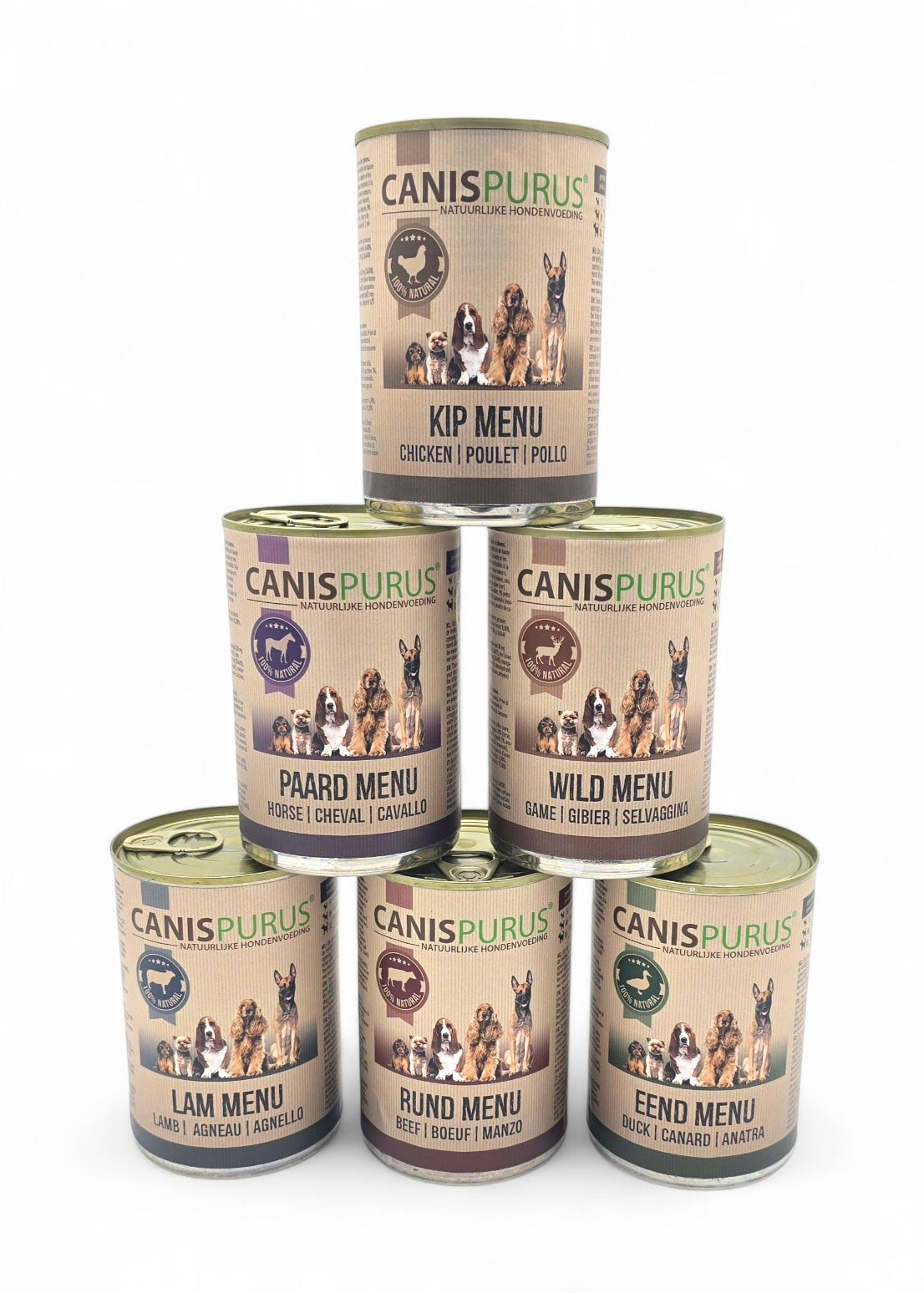 Lam Menu Blik | Canis Purus | Gestoomde voeding