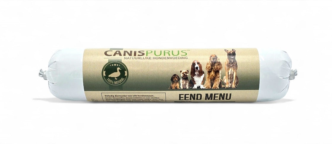 Eend Menu Worst | Canis Purus | Gestoomde voeding