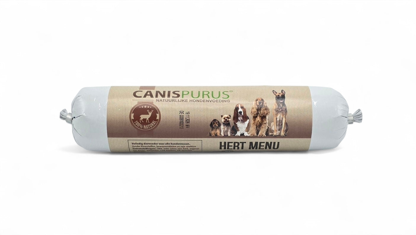 Hert Menu Worst | Canis Purus | Gestoomde voeding
