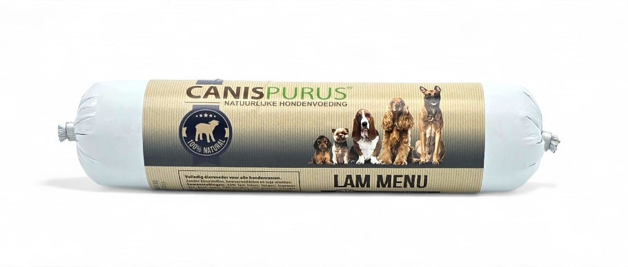 Lam Menu Worst | Canis Purus | Gestoomde voeding