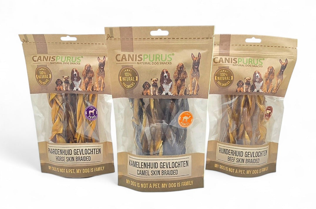 Gevlochten Kauwhuid | Canis Purus | Kauwsnack