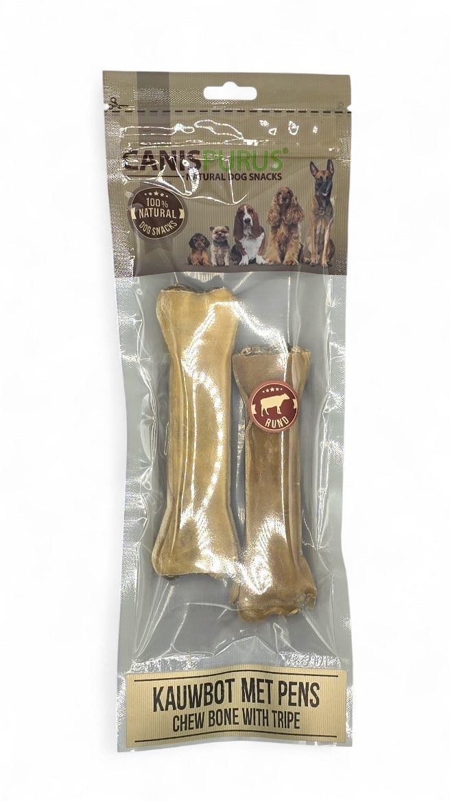 Runderhuid Kauwbot met Pens | Canis Purus | Kauwsnack