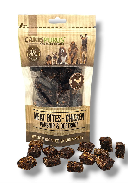 Meat Bites Kip, Pastinaak & Rode Biet | Canis Purus | Trainingssnack