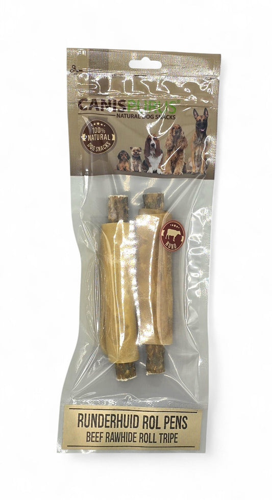 Runderhuid Rol met Pens Stick | Canis Purus | Kauwsnack
