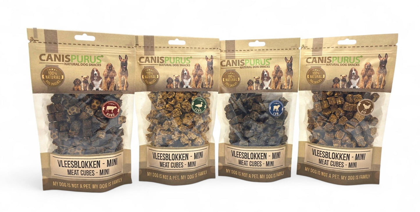 Lam Mini Vleesblokjes | Trainingssnack | Natuurlijke hondensnack