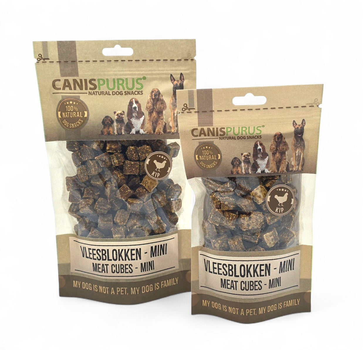 Kip Mini Vleesblokjes | Trainingssnack | Natuurlijke hondensnack
