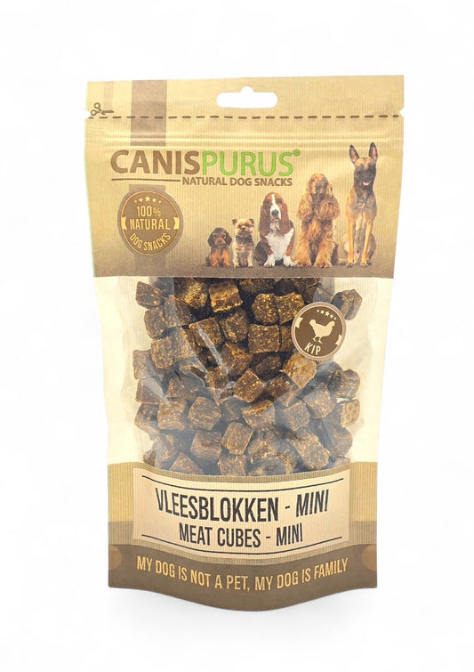 Kip Mini Vleesblokjes | Trainingssnack | Natuurlijke hondensnack