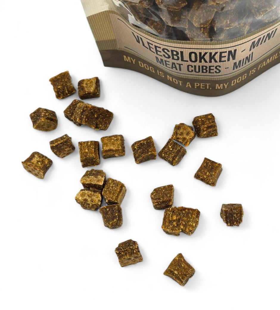 Lam Mini Vleesblokjes | Trainingssnack | Natuurlijke hondensnack