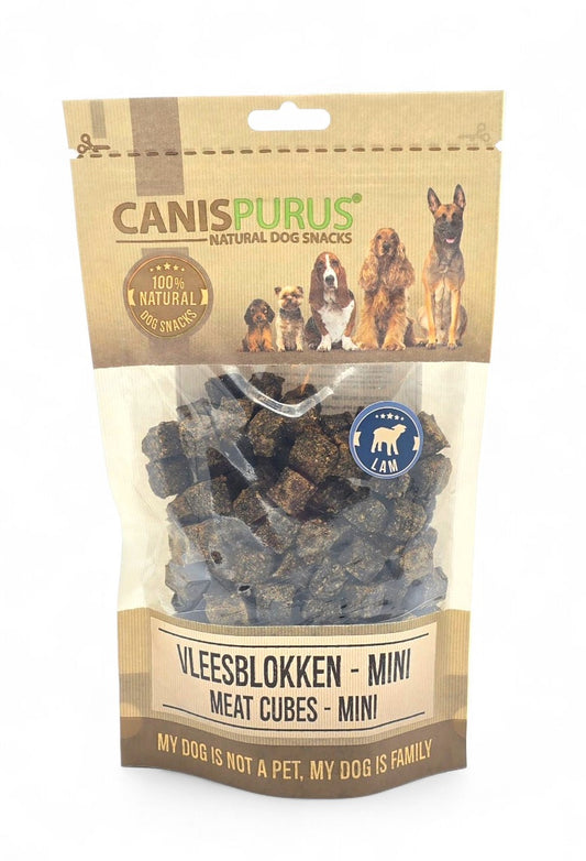 Lam Mini Vleesblokjes | Trainingssnack | Natuurlijke hondensnack