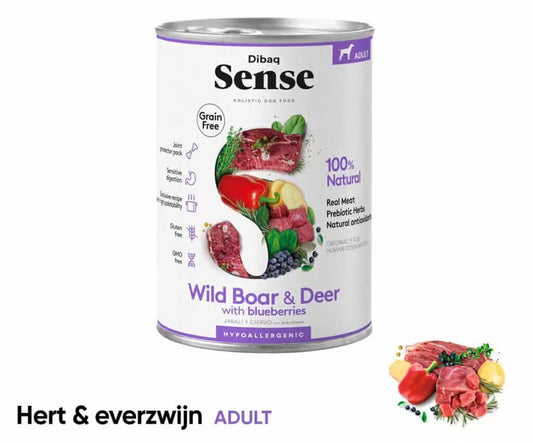 Wild Zwijn & Hert | Dibaq Sense | Gestoomde voeding