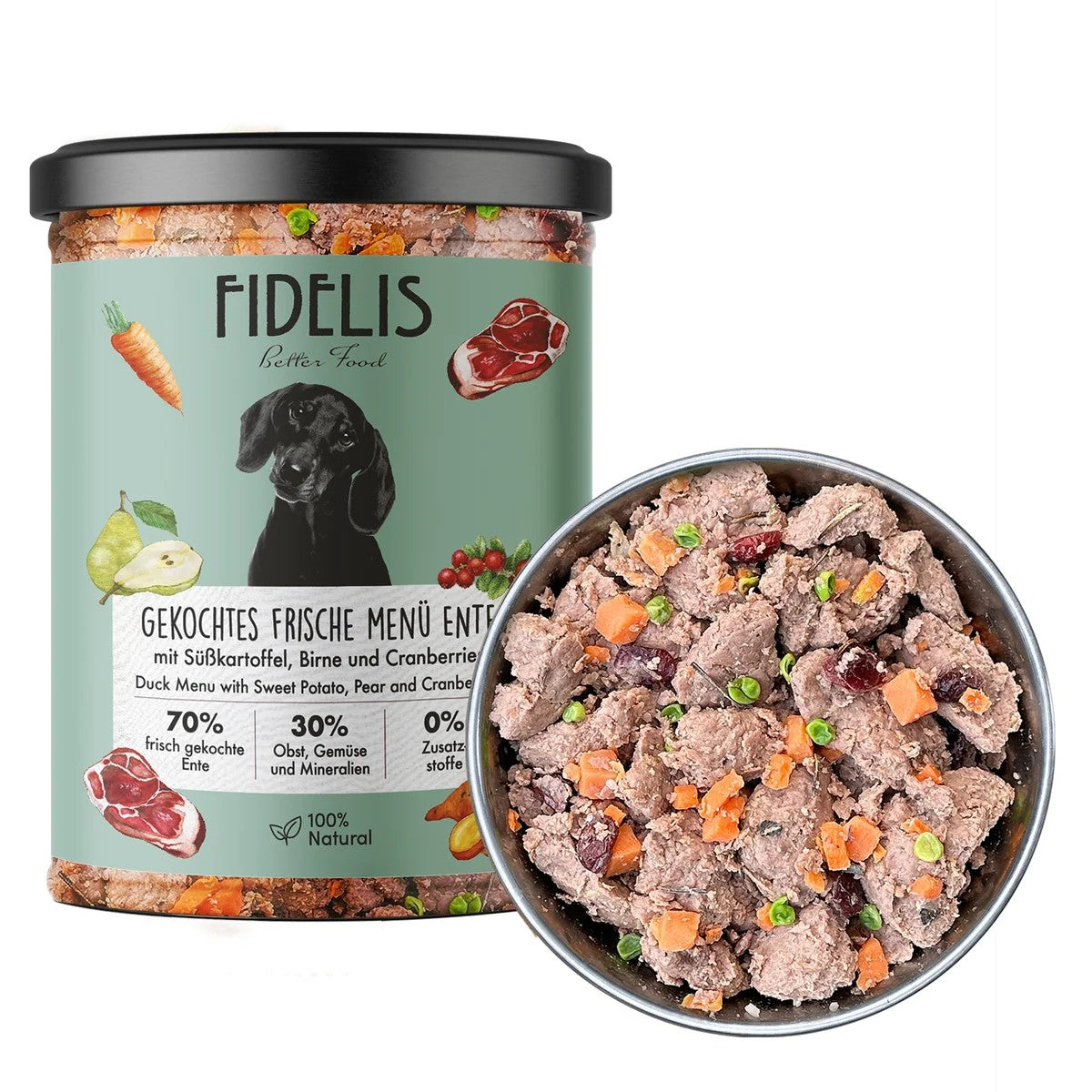 Eend menu | Fidelis | gestoomde voeding