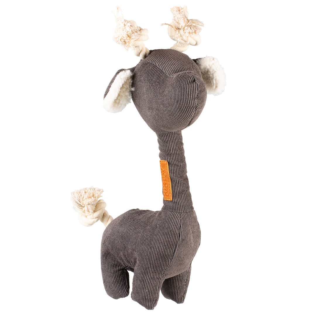 Pluche Hondenspeeltje George | Bruin, Grijs, Blauw of Geel