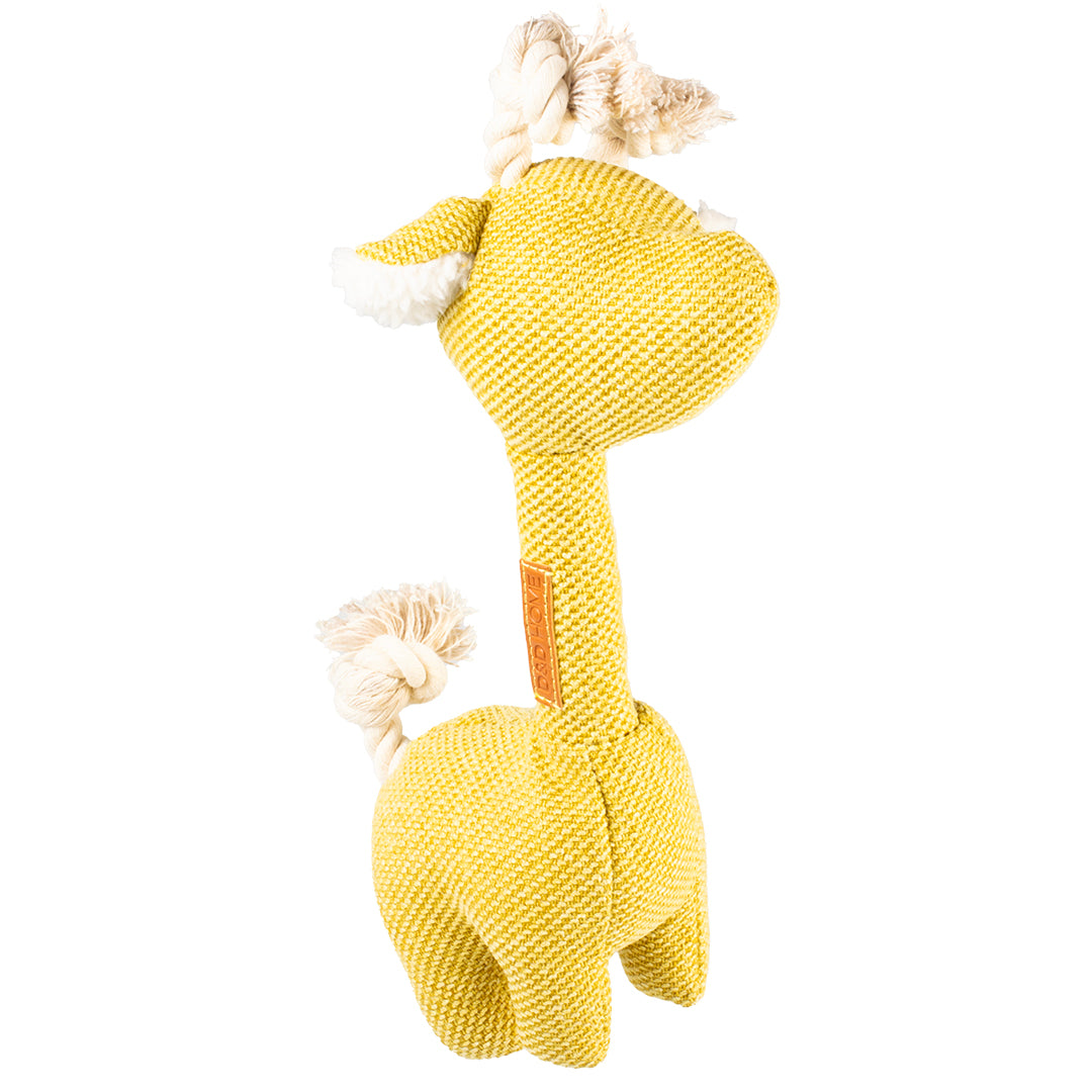 Pluche Hondenspeeltje George | Bruin, Grijs, Blauw of Geel