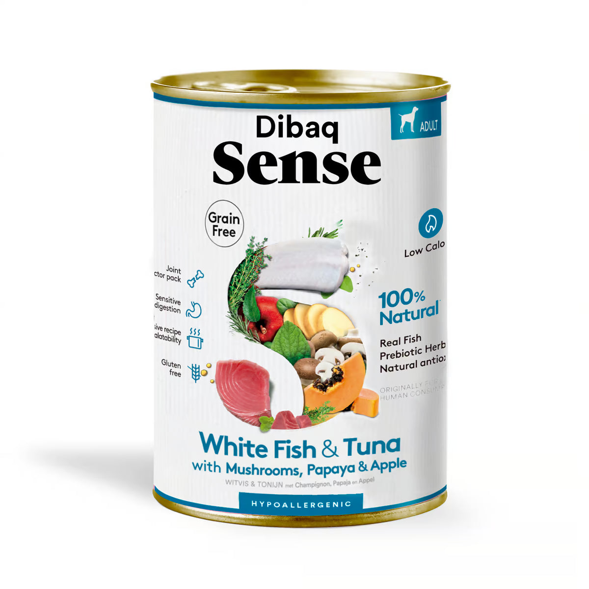 Witte Vis & Tonijn | Dibaq Sense | Gestoomde voeding