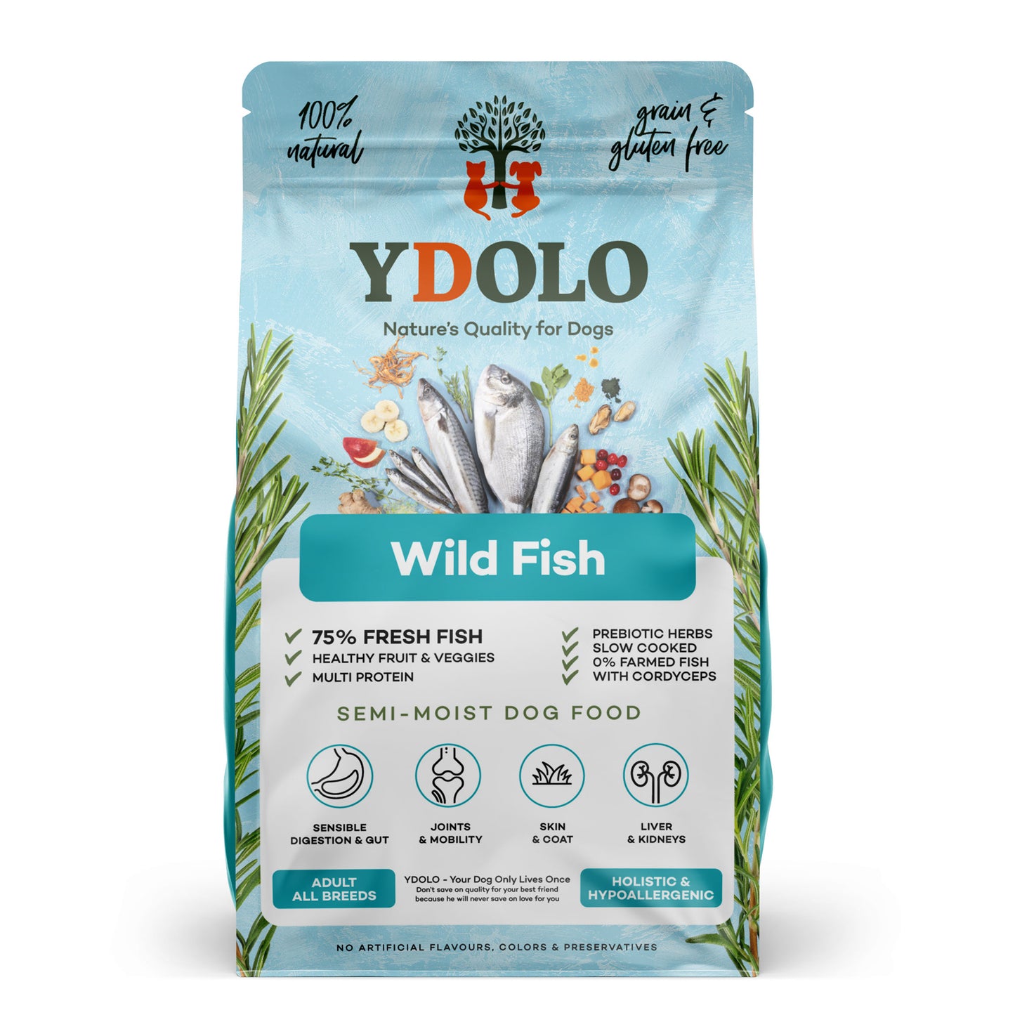 Wild Fish | Ydolo Healthy & Pure | Semi-moist hondenvoer