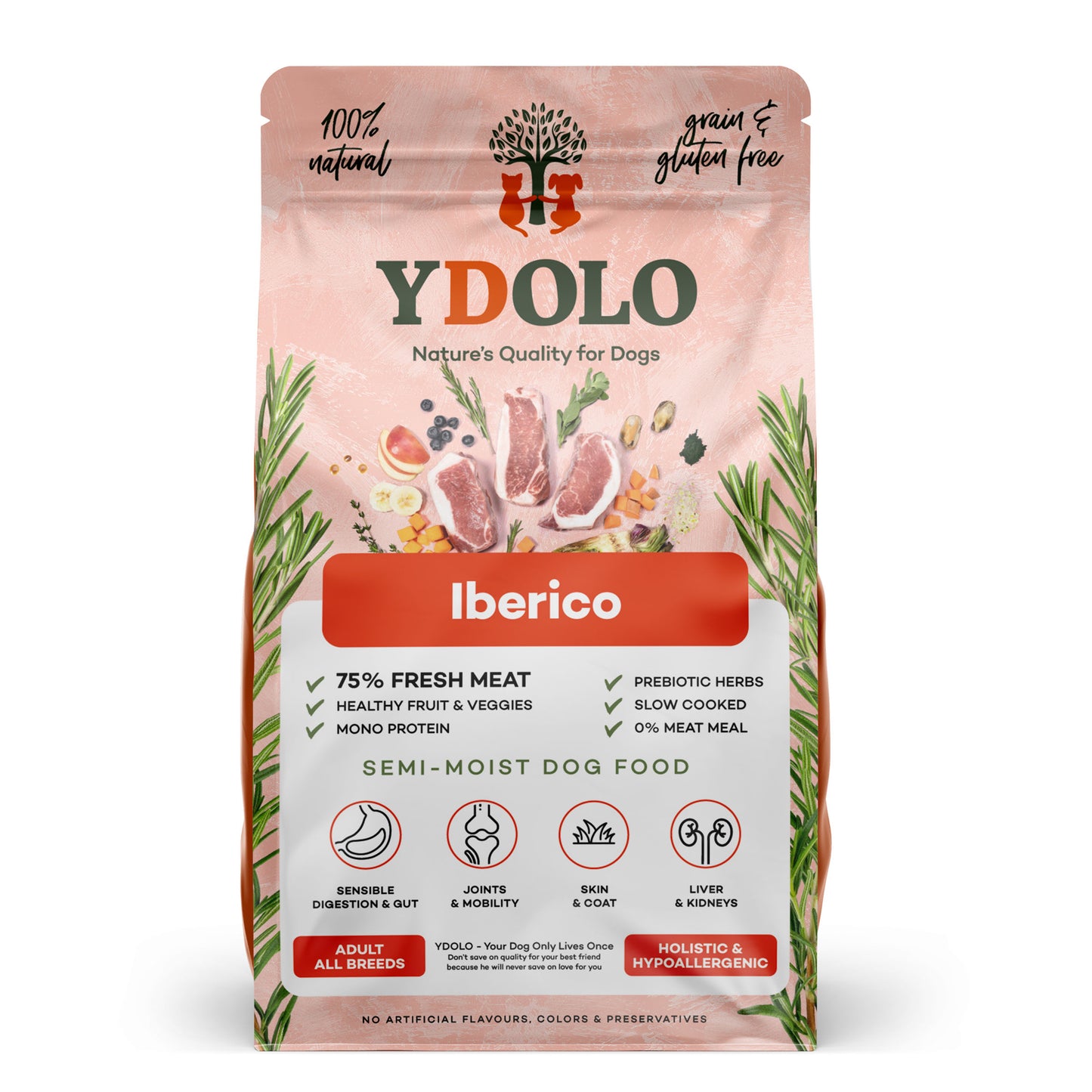 Iberico | Ydolo Healthy & Pure | Semi-moist hondenvoer