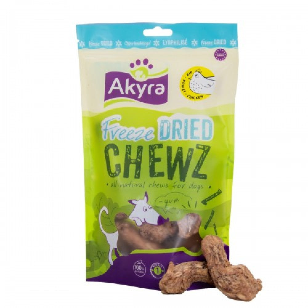 Freeze Dried Chewz kippennekken | Akyra | Hondensnack