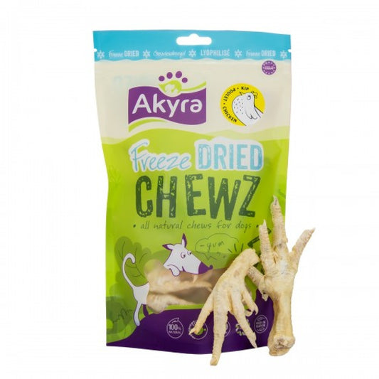 Freeze Dried Chewz kippenpoten | Akyra | Hondensnack